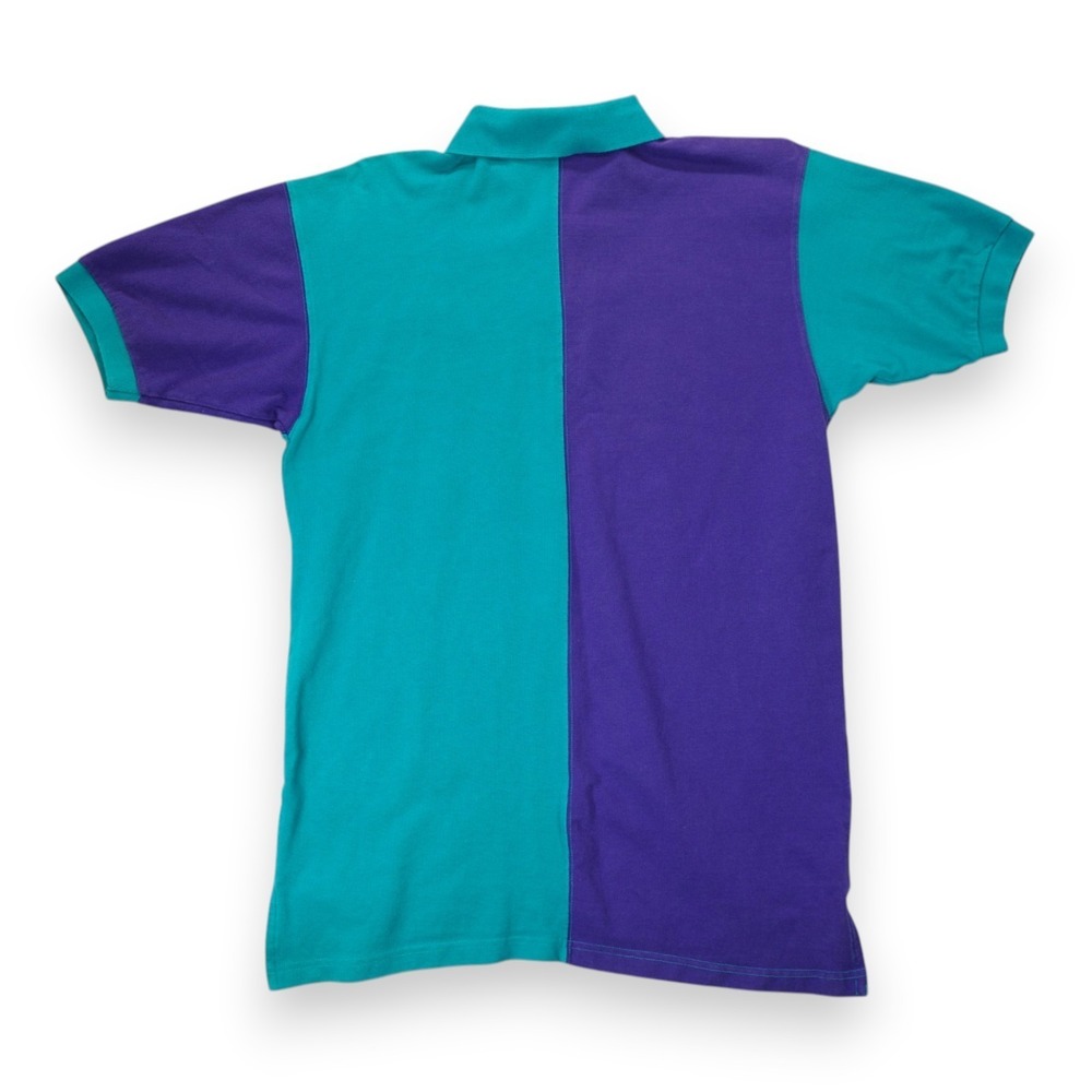 Vintage 90s Men's Polo Shirt Color Block Opryland Nashville USA Short Sleeve - Picture 2 of 4